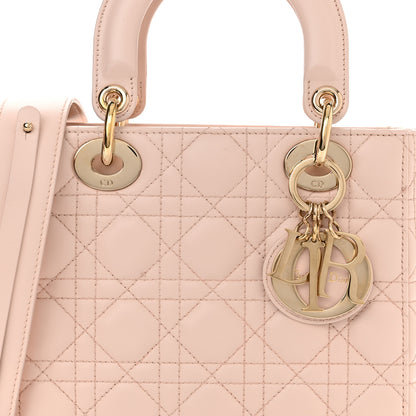 Christian Dior Lambskin Cannage Small My ABCDior Lady Dior Blush 6 of 9
