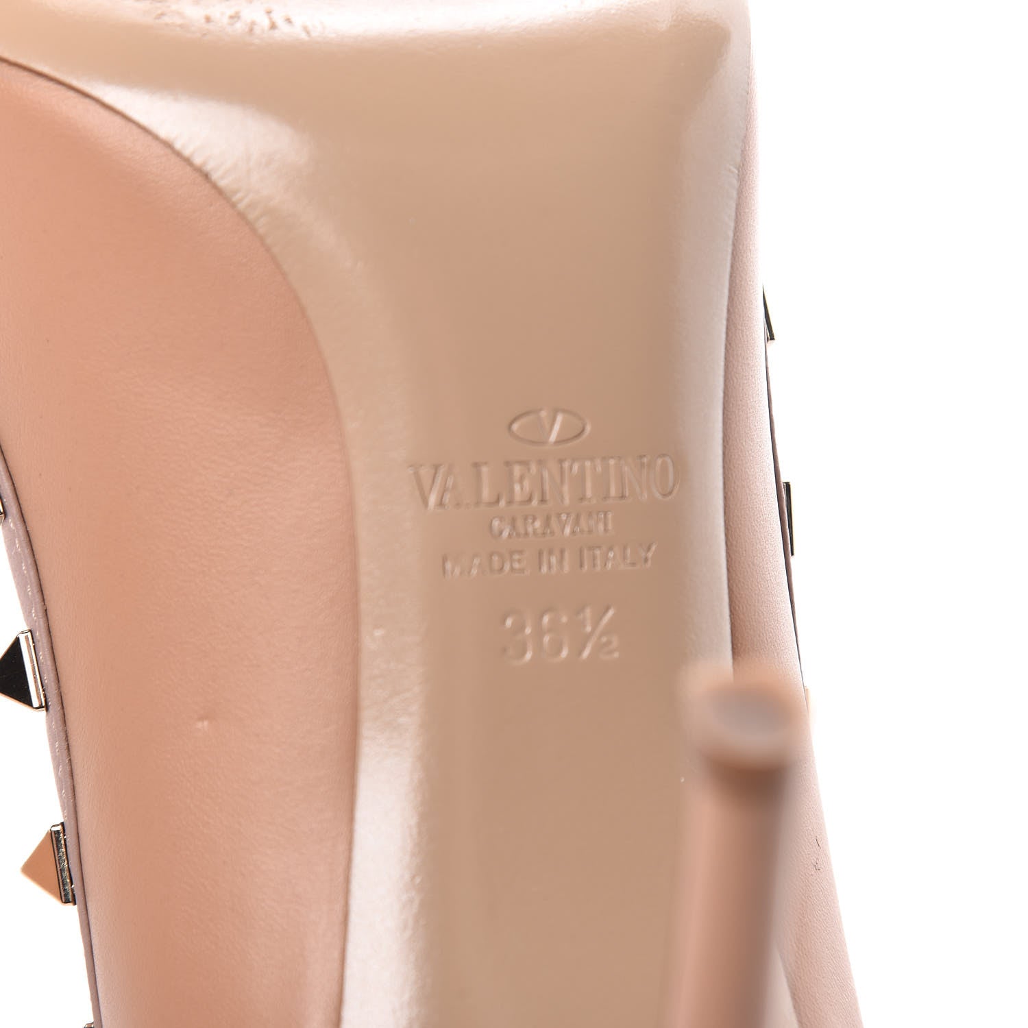 Valentino Garavani Nappa Rockstud 100mm Pumps 36 Soft Noisette Poudre 8 of 13