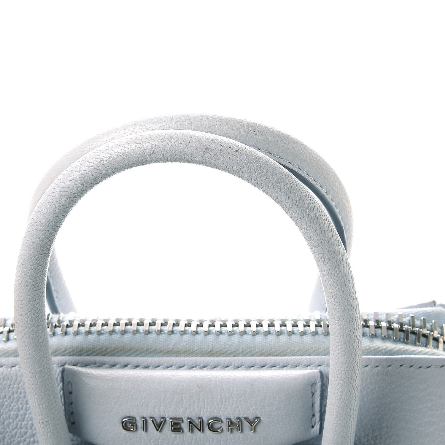 Givenchy Sugar Goatskin Mini Antigona Light Blue 10 of 16