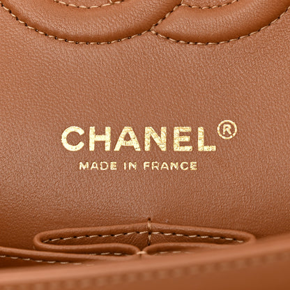 Chanel Lambskin Quilted Medium Double Flap Brown 6 of 11