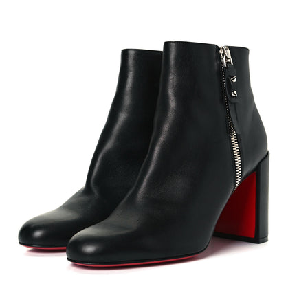 Christian Louboutin Calfskin Ziptotal 85 Ankle Boots 40 Black 2 of 9