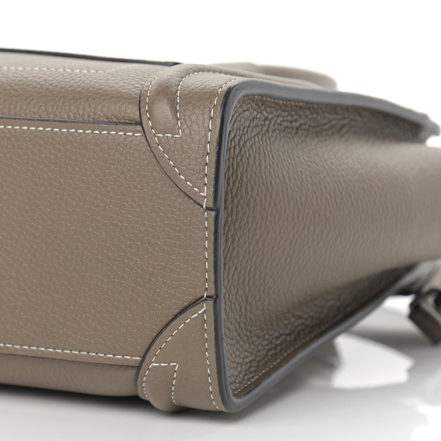 Drummed Calfskin Nano Luggage Souris