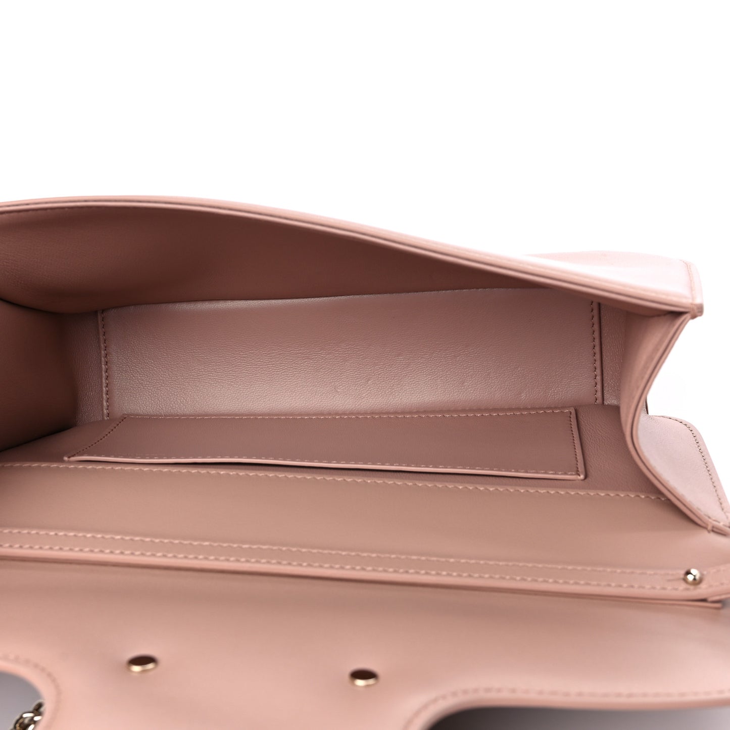 Calfskin Enamel Vlogo Loco Shoulder Bag Rose Cannelle