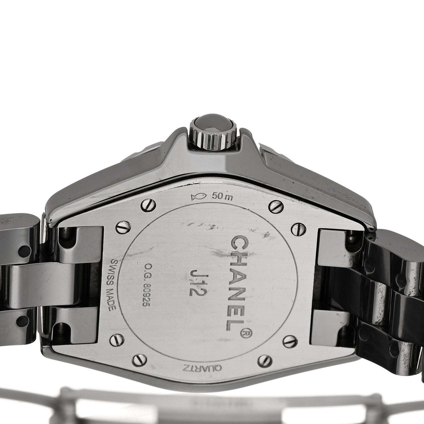 Titanium Ceramic Diamond Bezel 33mm J12 Quartz Watch