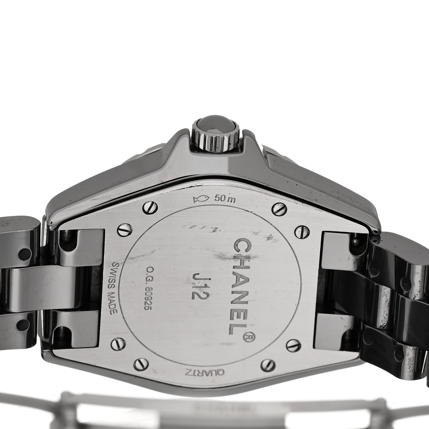 Chanel Titanium Ceramic Diamond Bezel 33mm J12 Quartz Watch 4 of 5