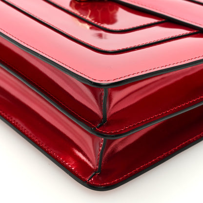 Bulgari Metallic Calfskin Serpenti Forever Shoulder Bag Red 10 of 10