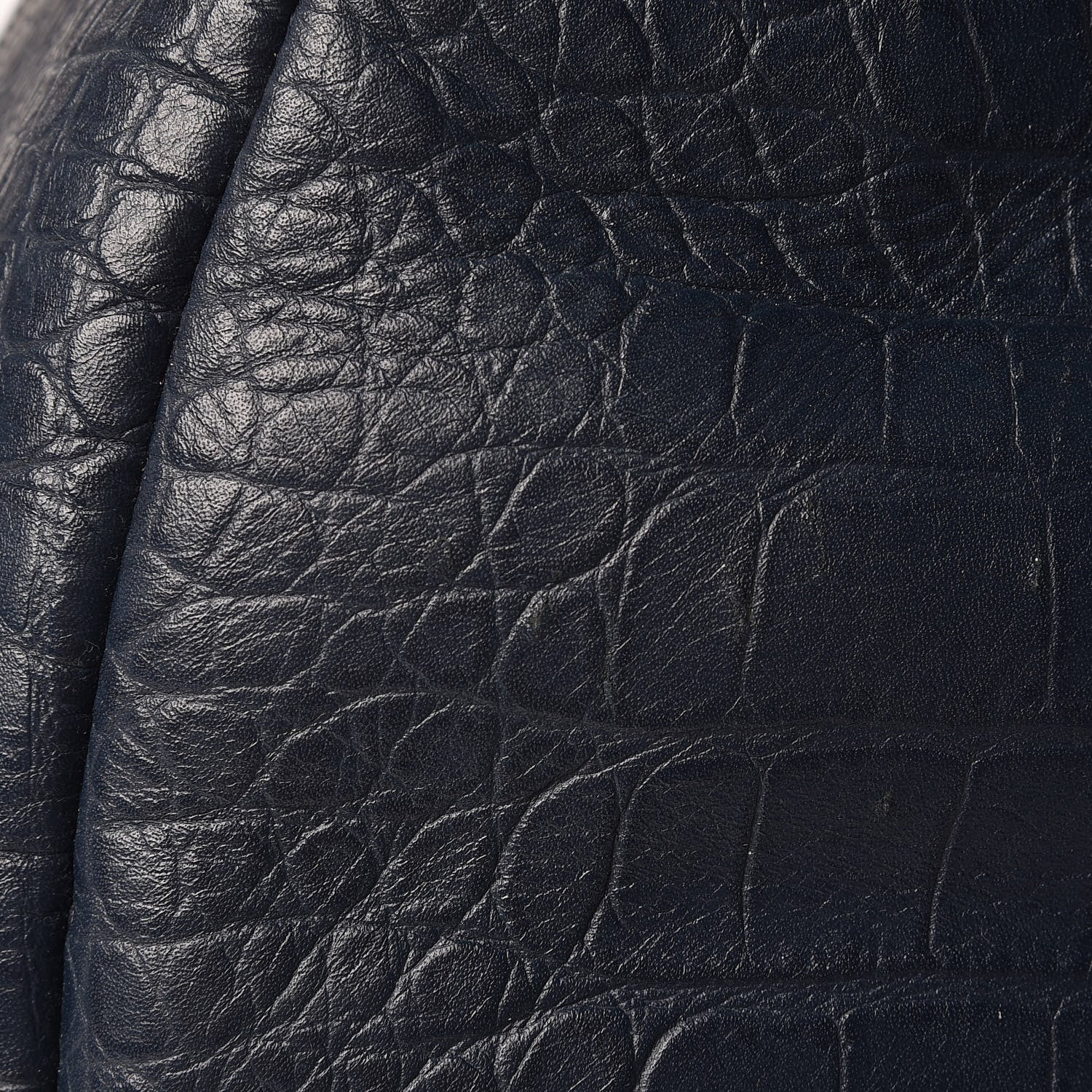MCM Calfskin Crocodile Embossed Large Luxus Backpack Blue 19 of 24