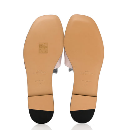 Givenchy Grained Calfskin 4G Flat Sandals 36 Pale Pink 5 of 13