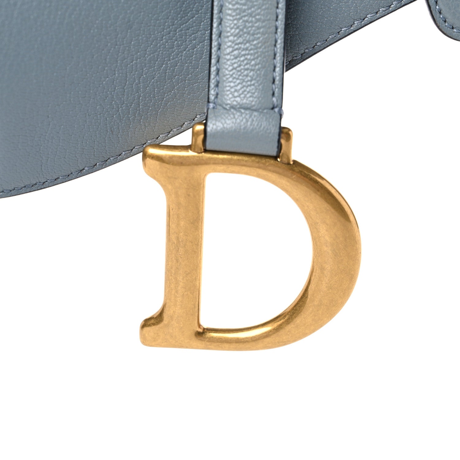 Christian Dior Shiny Goatskin Saddle Bag Cloud Blue 22 of 29