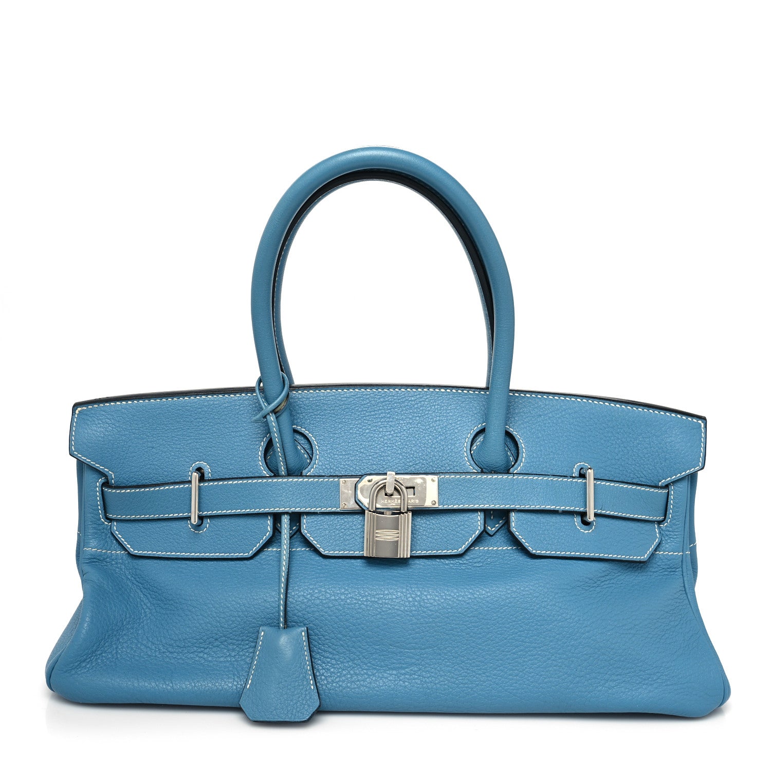 Hermes Taurillon Clemence JPG Birkin 42 Blue Jean 1 of 12