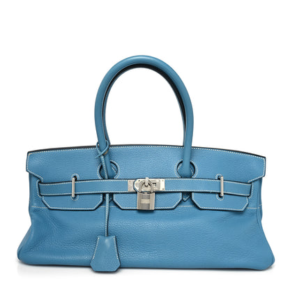 Hermes Taurillon Clemence JPG Birkin 42 Blue Jean 1 of 12