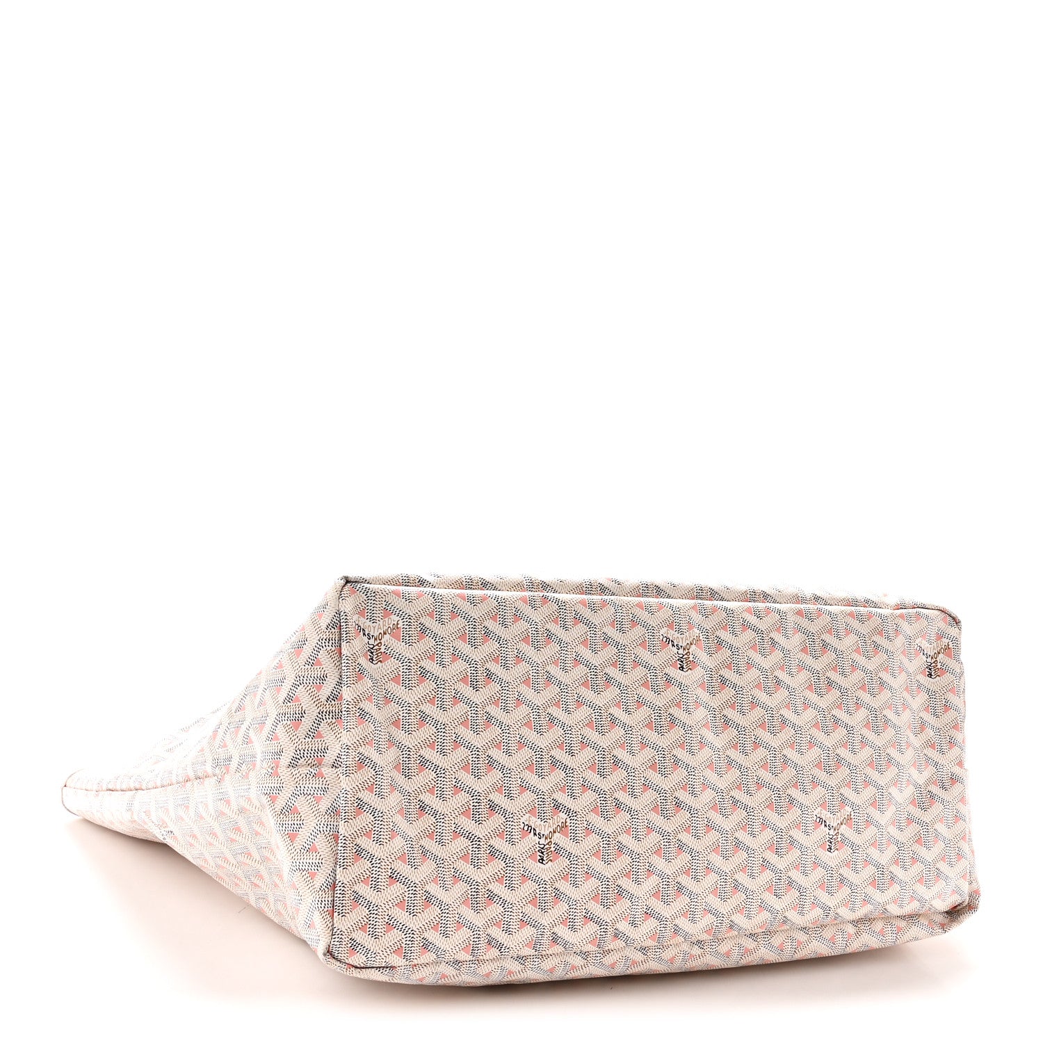 Goyard Goyardine Saint Louis Claire Voie GM White Pink 5 of 12