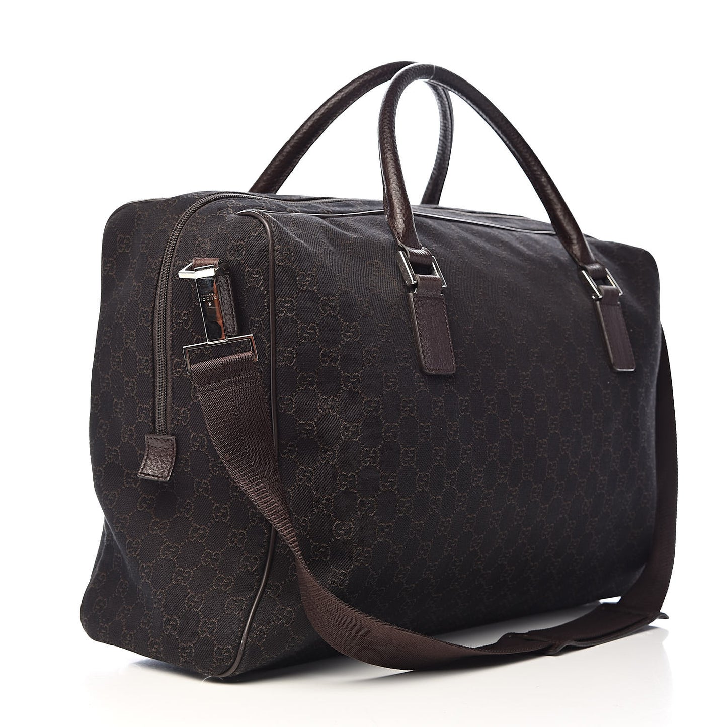 Nylon Monogram Large Carry On Duffle Dark Brown