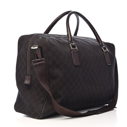 Gucci Nylon Monogram Large Carry On Duffle Dark Brown 3 of 10