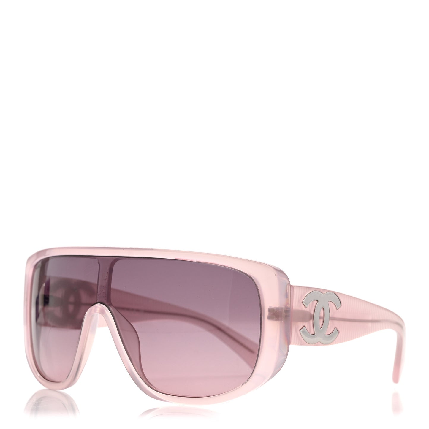 Acetate Shield Sunglasses 5495 Light Pink