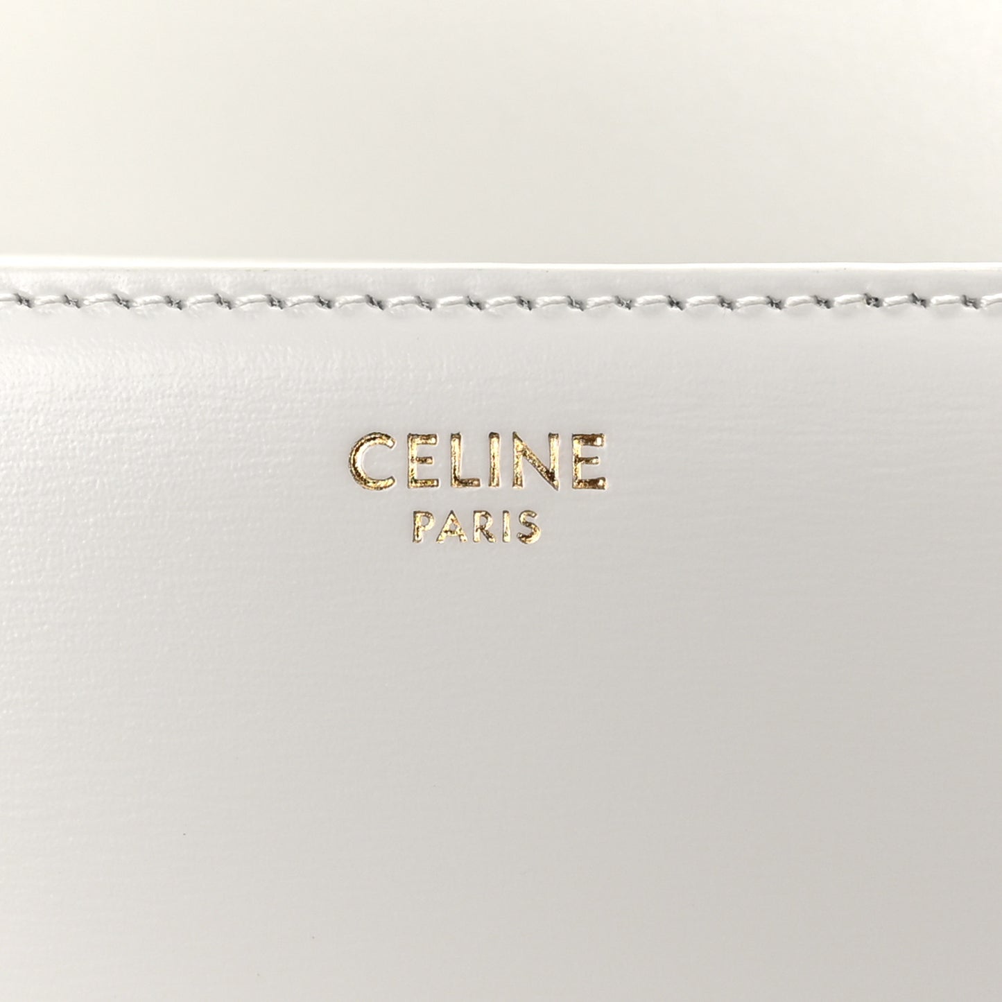 Shiny Calfskin Teen Triomphe Arctic White