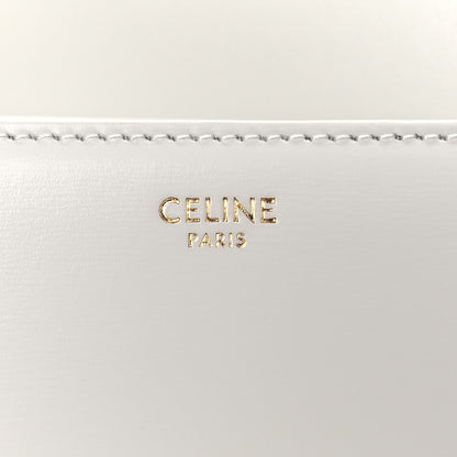 Celine Shiny Calfskin Teen Triomphe Arctic White 6 of 9