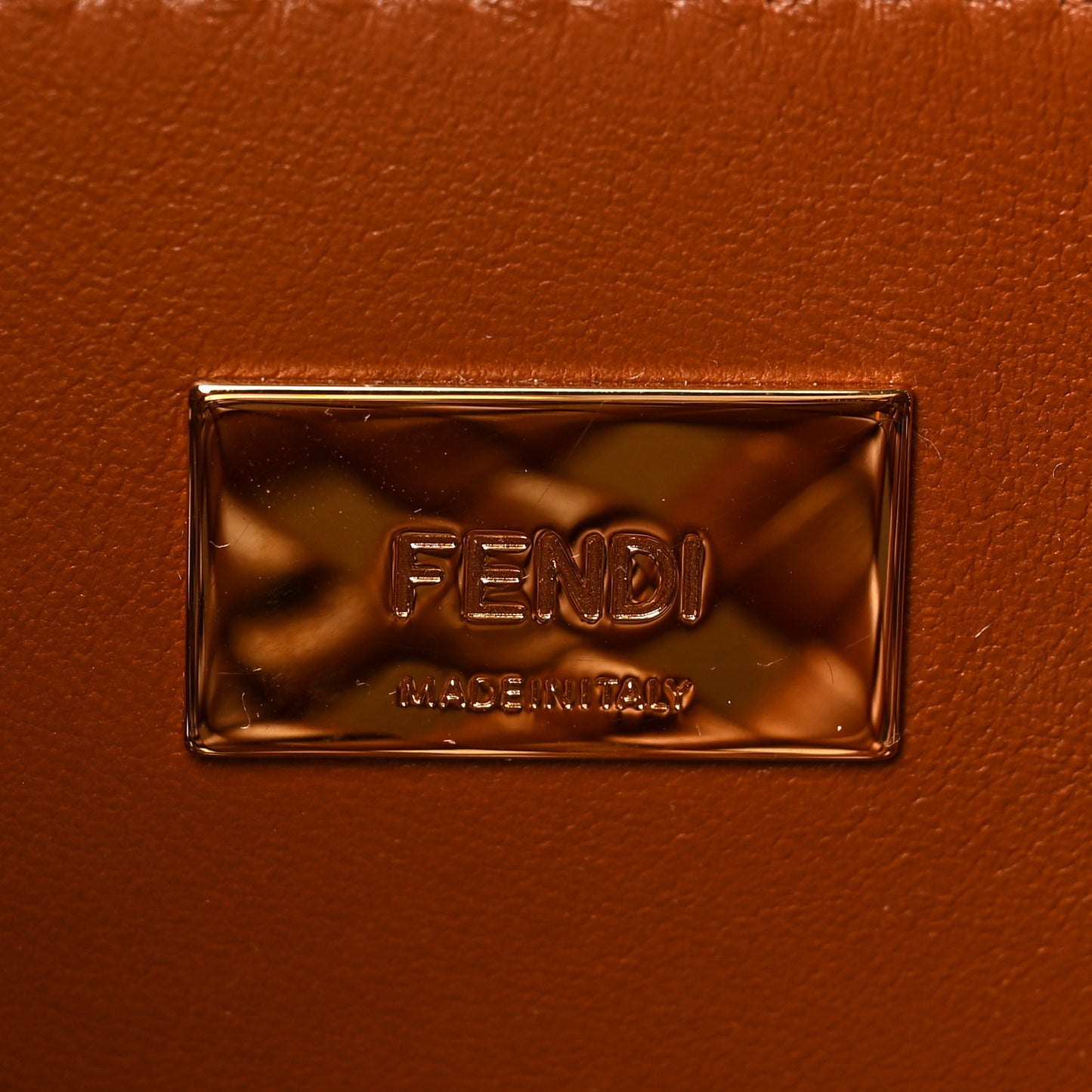 Nappa Woven Mini Peekaboo Iconic Satchel Cuoio