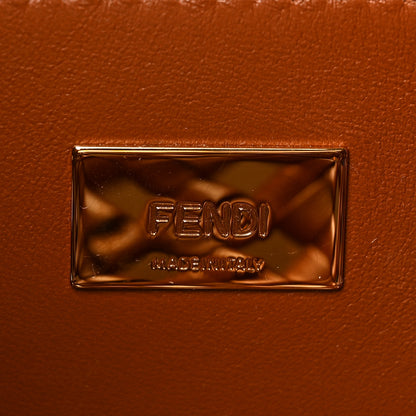 Fendi Nappa Woven Mini Peekaboo Iconic Satchel Cuoio 6 of 8