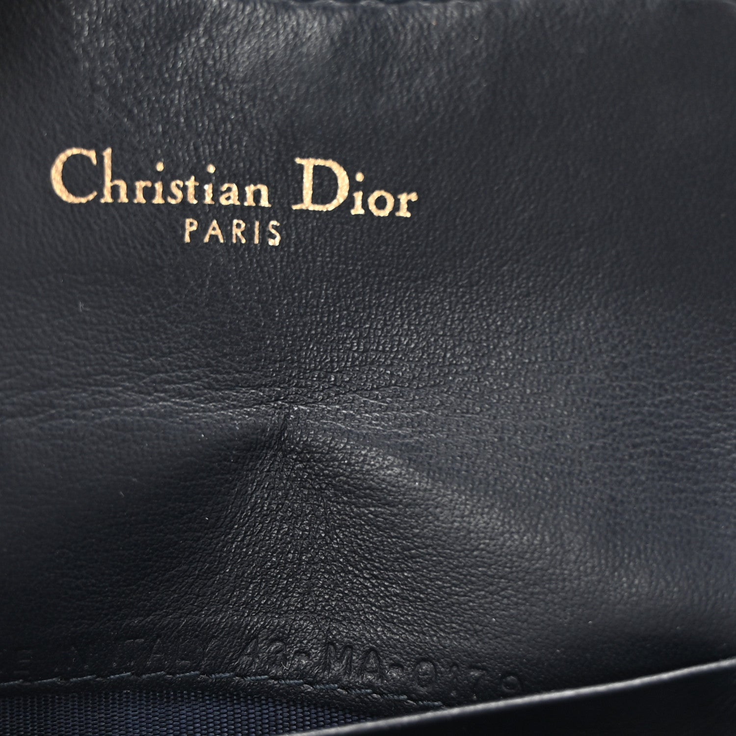 Christian Dior Oblique Saddle Card Holder Blue 7 of 7
