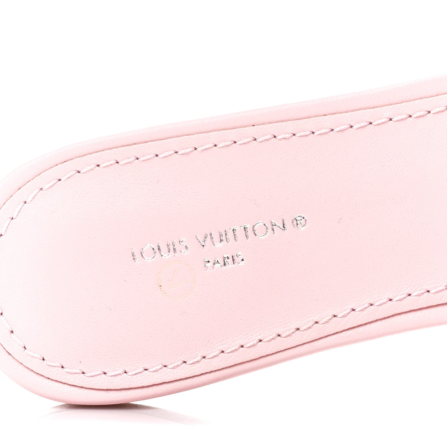 Louis Vuitton Lambskin Embossed Monogram Revival Flat Mules 38 Rose Clair 7 of 8
