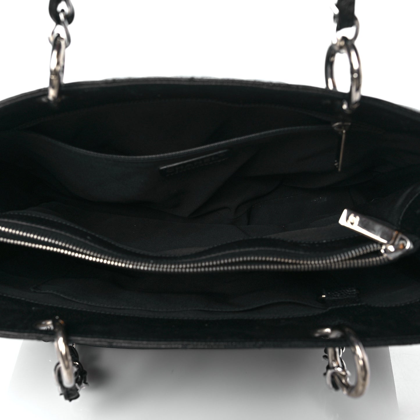Caviar Quilted Grand Shopping Tote GST Black