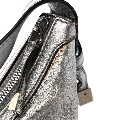 Gucci Metallic Guccissima Large Princy Hobo Silver 15 of 15