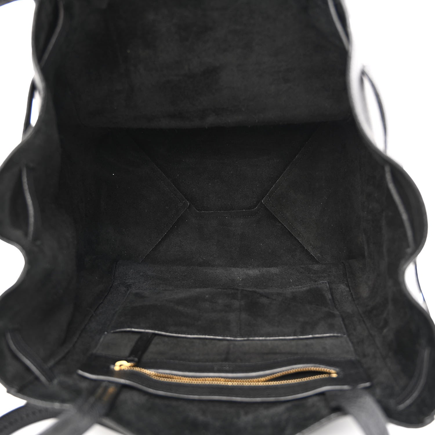 Celine Soft Grained Calfskin Medium Belt Cabas Phantom Black 5 of 13