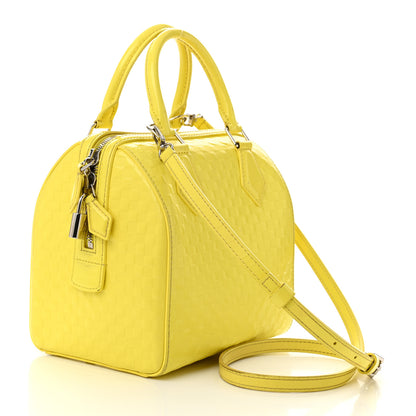 Louis Vuitton Damier Facette Speedy Cube PM Yellow 3 of 16