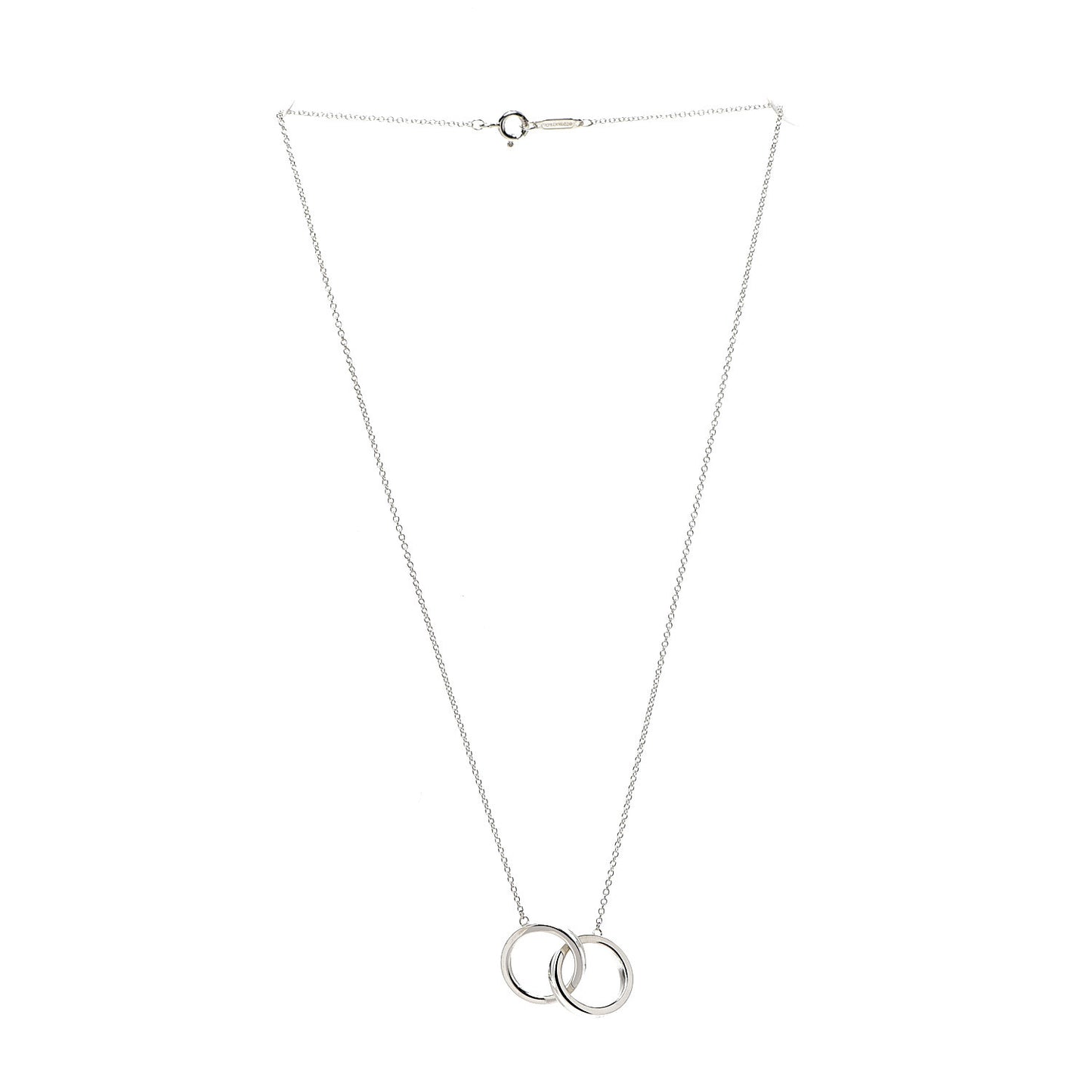 Sterling Silver 1837 Interlocking Circles Pendant Necklace