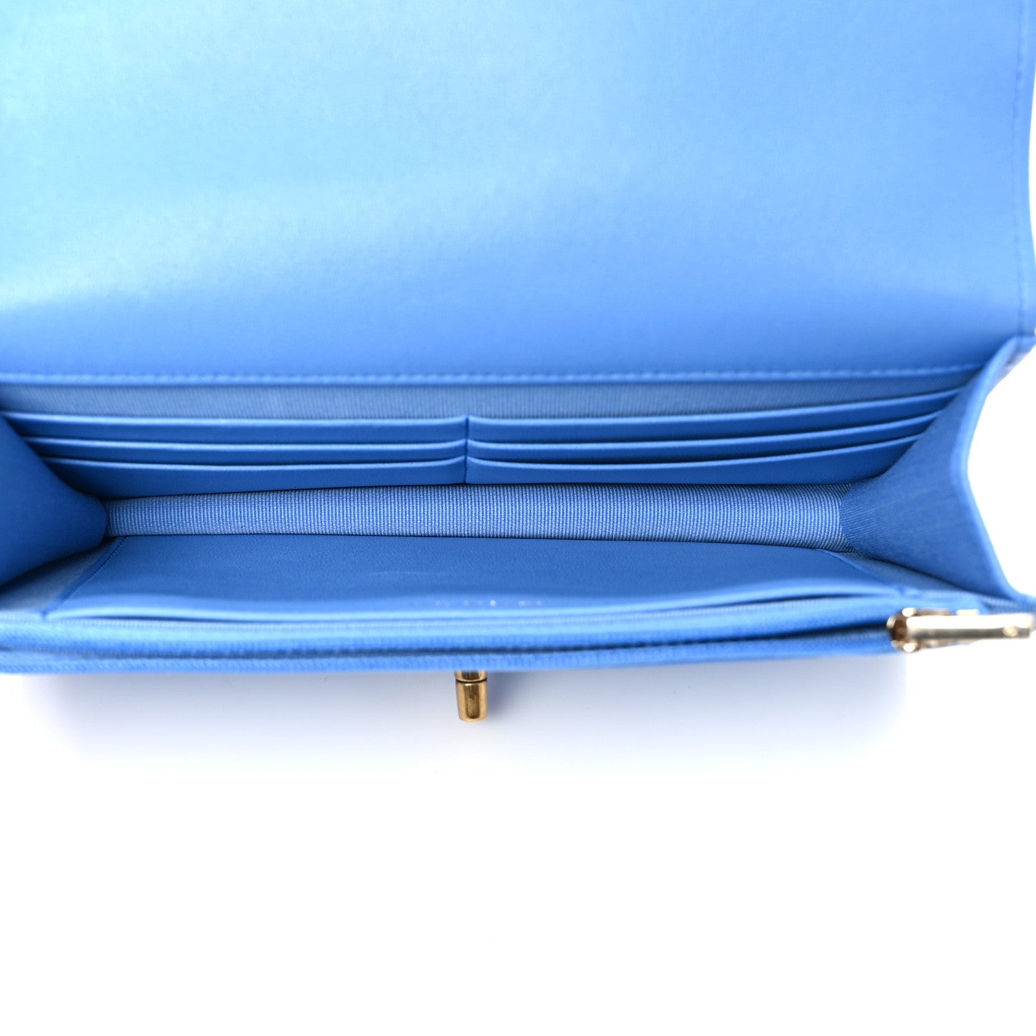 Chanel Caviar Quilted Sweetheart Wallet On Chain WOC Blue 5 of 11