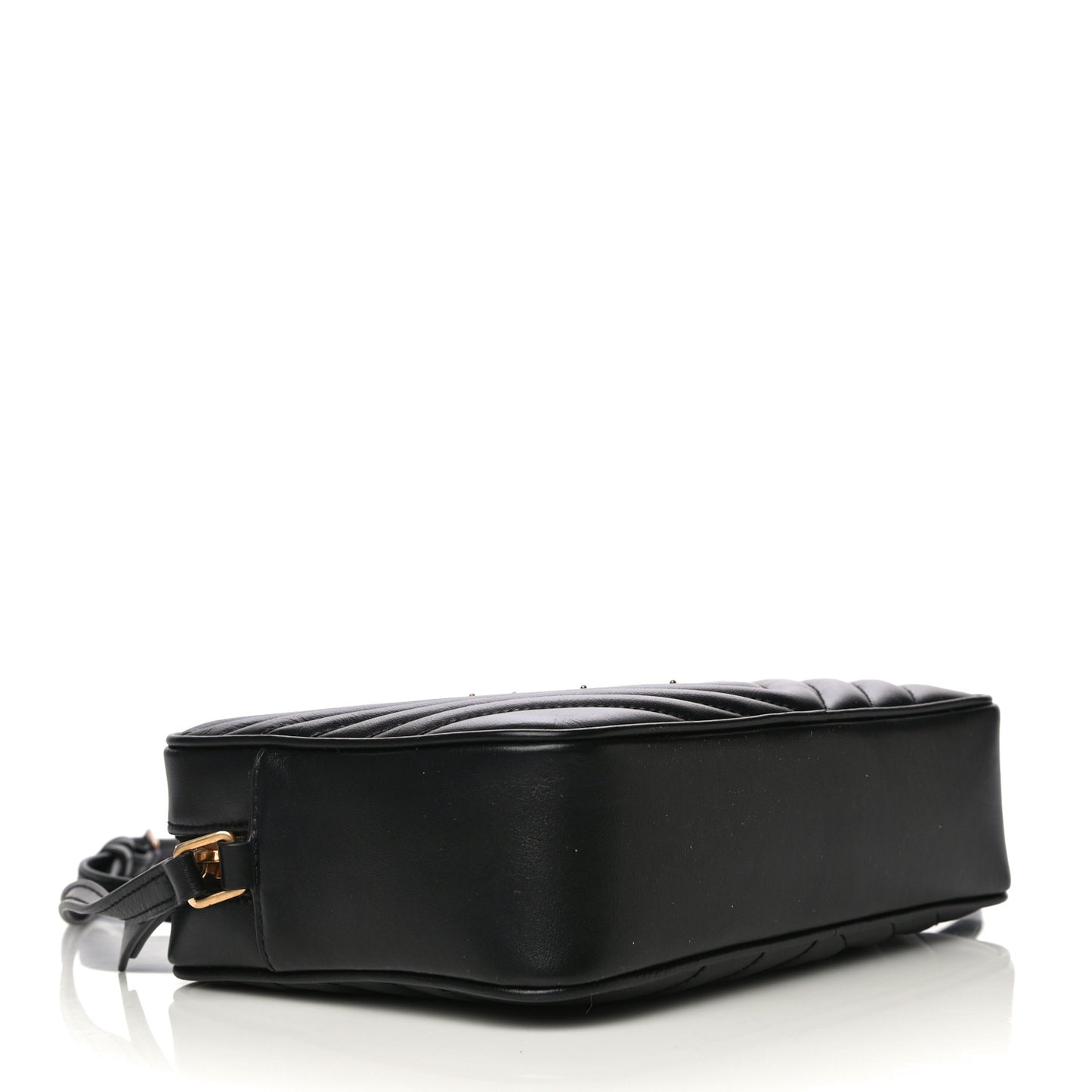 Calfskin Matelasse Monogram Lou Camera Bag Black