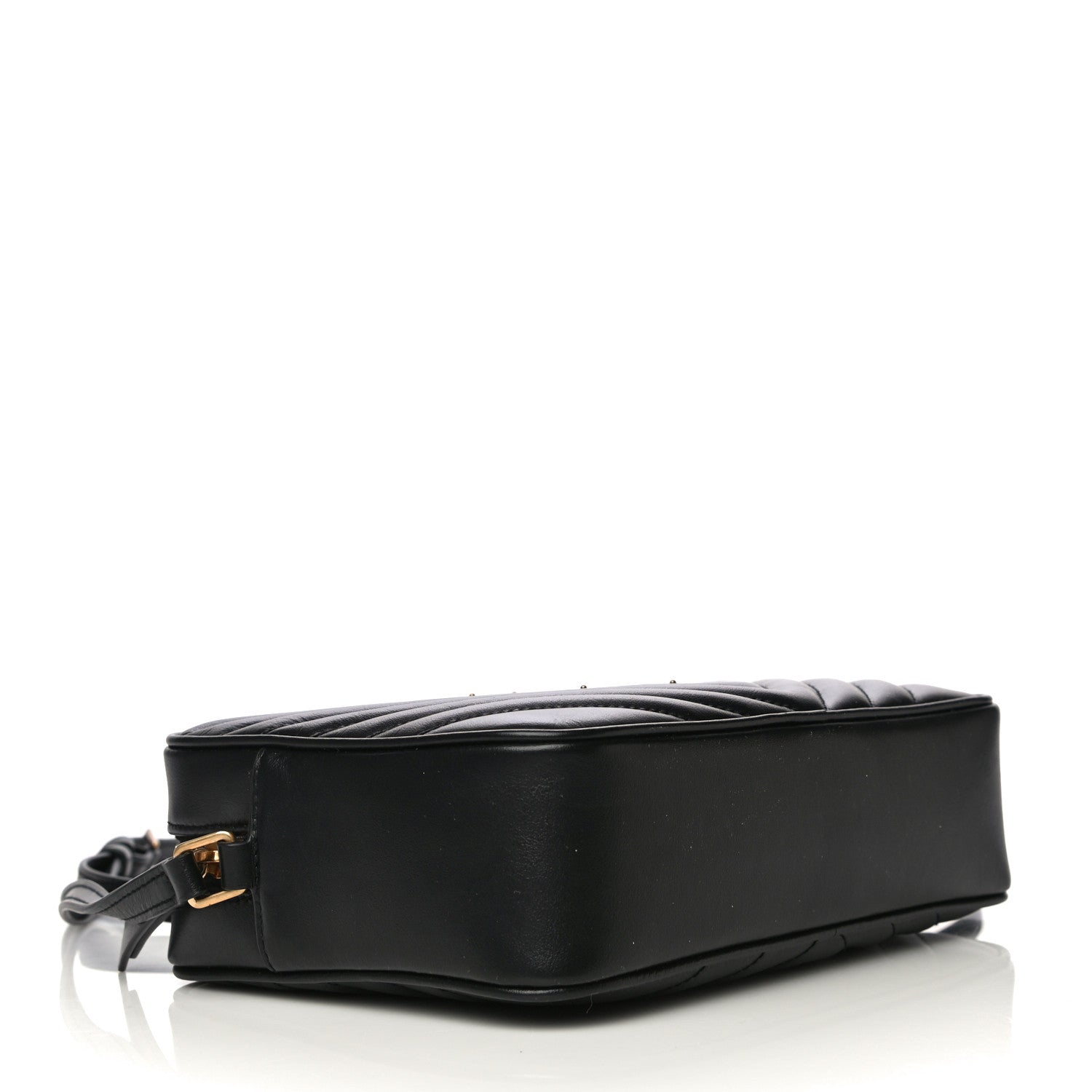 Saint Laurent Calfskin Matelasse Monogram Lou Camera Bag Black 3 of 10