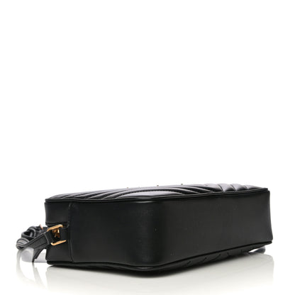Saint Laurent Calfskin Matelasse Monogram Lou Camera Bag Black 3 of 10