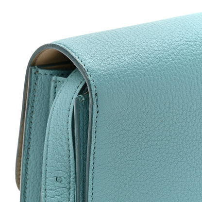 Celine Goatskin Medium Classic Box Flap Bag Antarctic 15 of 18