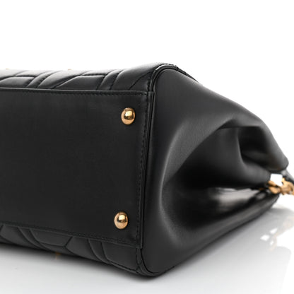 Gucci Calfskin Matelasse Studded Medium GG Marmont Tote Black 8 of 8