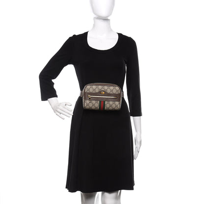 Gucci GG Supreme Monogram Web Small Ophidia Belt Bag 75 30 Dark Brown 2 of 10