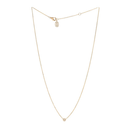 Cartier 18K Yellow Gold Diamond XS D'Amour Pendant Necklace 3 of 6
