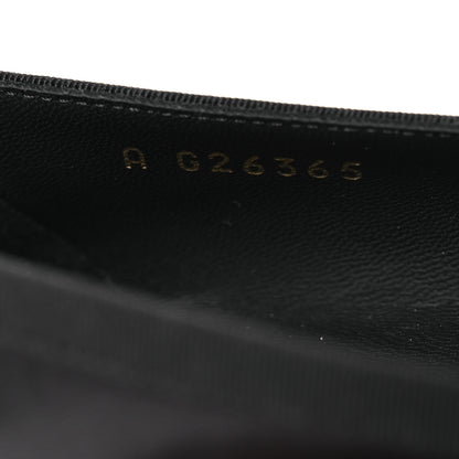Chanel Goatskin Cap Toe Bow CC Ballerina Flats 38.5 Black 10 of 12
