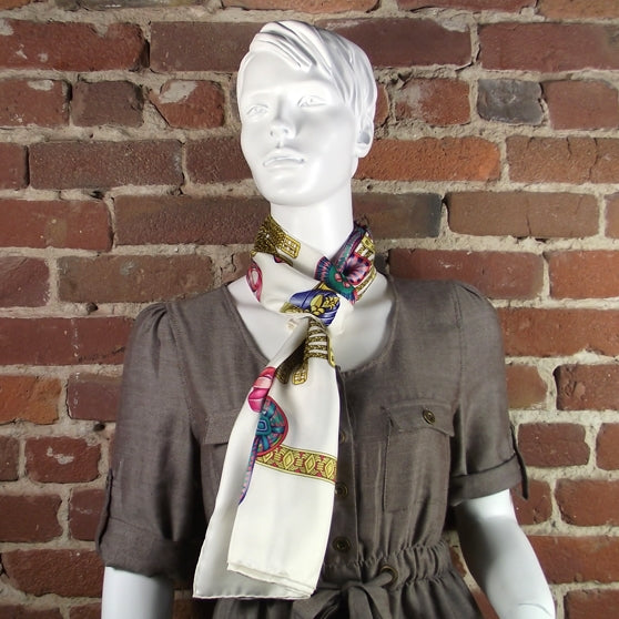 Silk Les Rubans Du Cheval Scarf 90