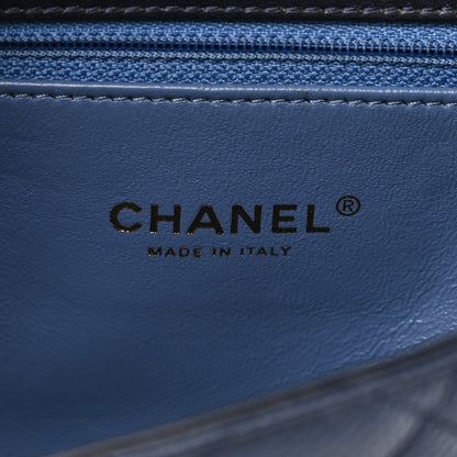 Chanel Caviar Quilted Small CC Filigree Flap Navy Black 6 of 12