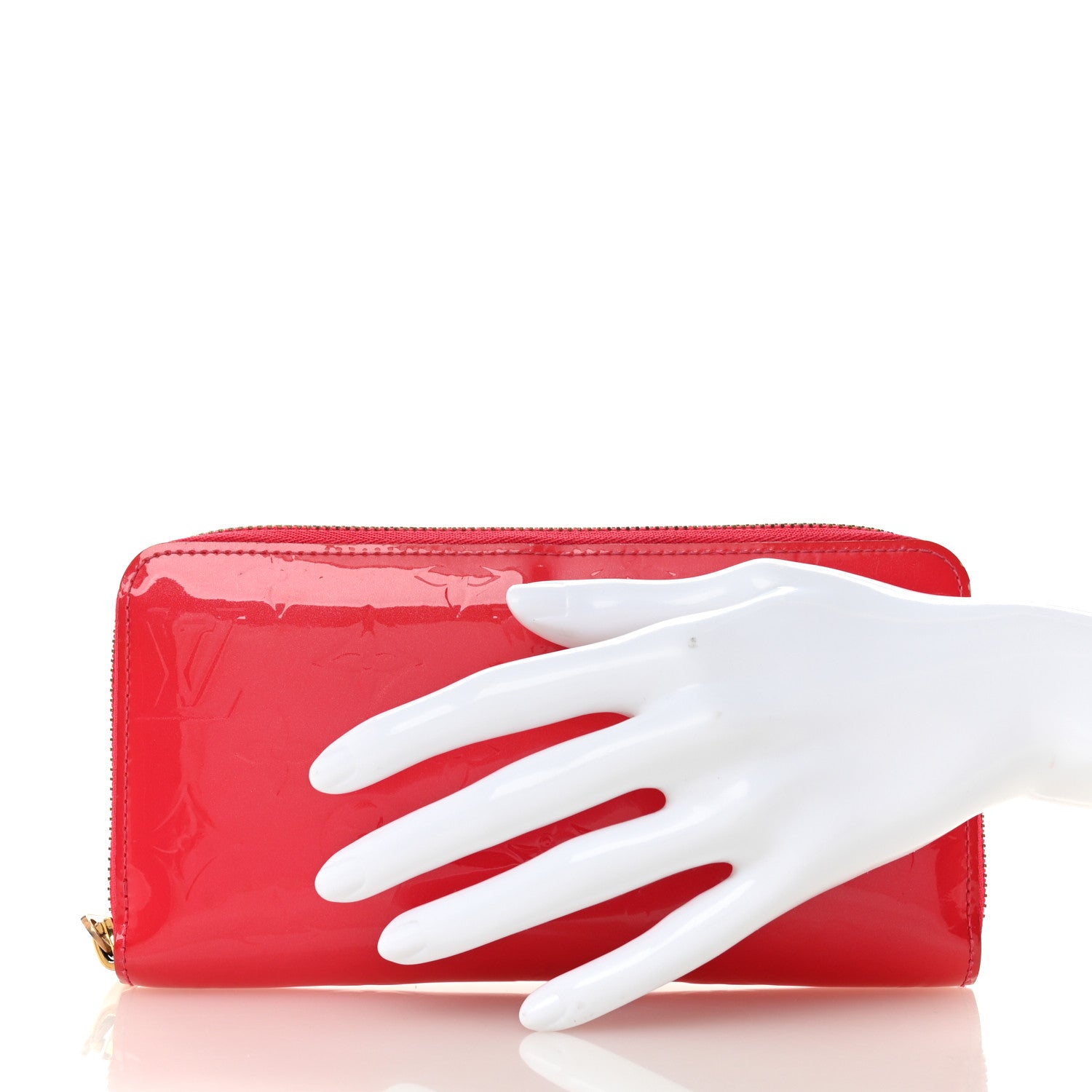 Louis Vuitton Vernis Zippy Wallet Rose Litchi 2 of 13