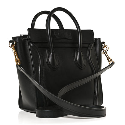 Celine Smooth Calfskin Nano Luggage Black 3 of 12