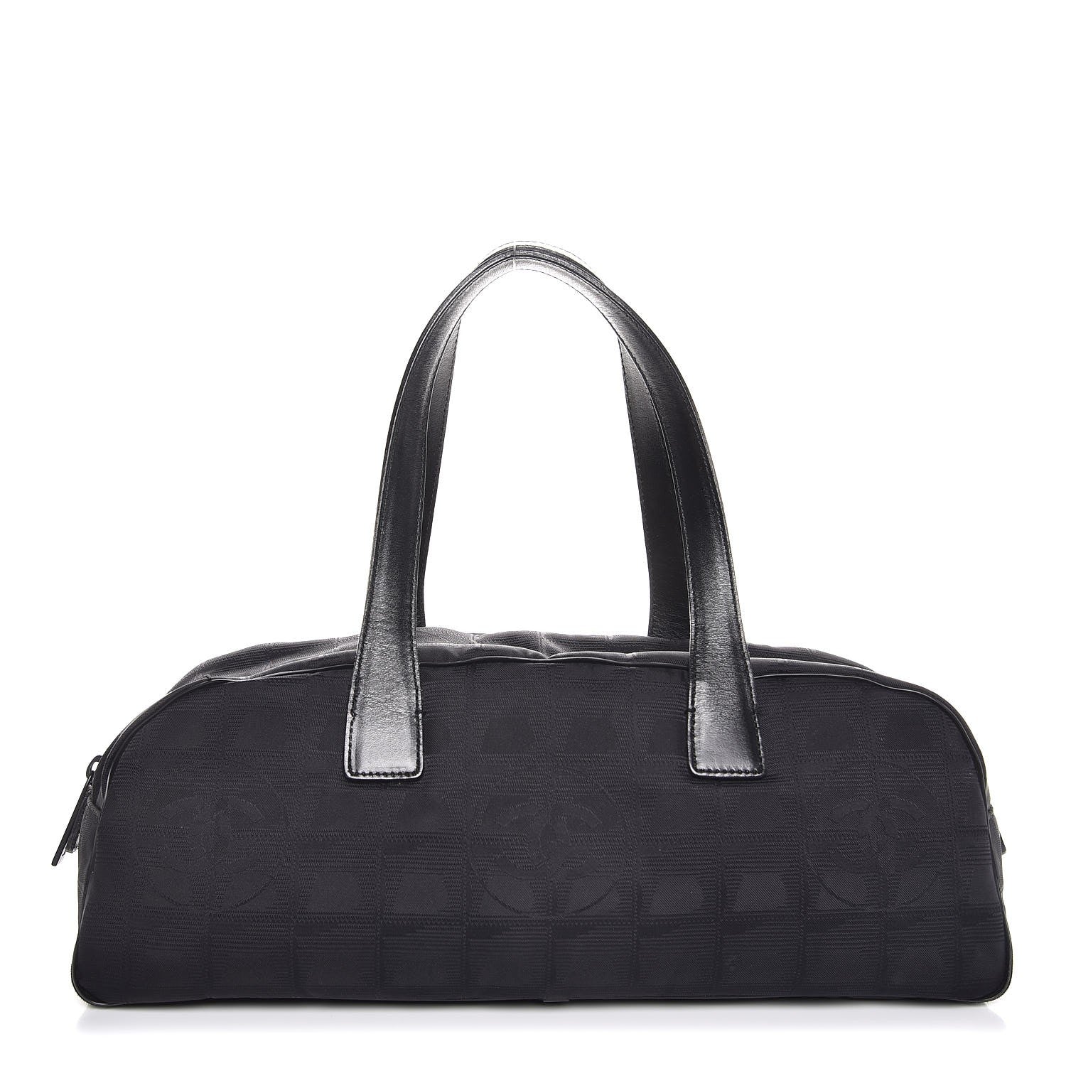 Chanel Nylon Travel Bowler Black 1 of 7