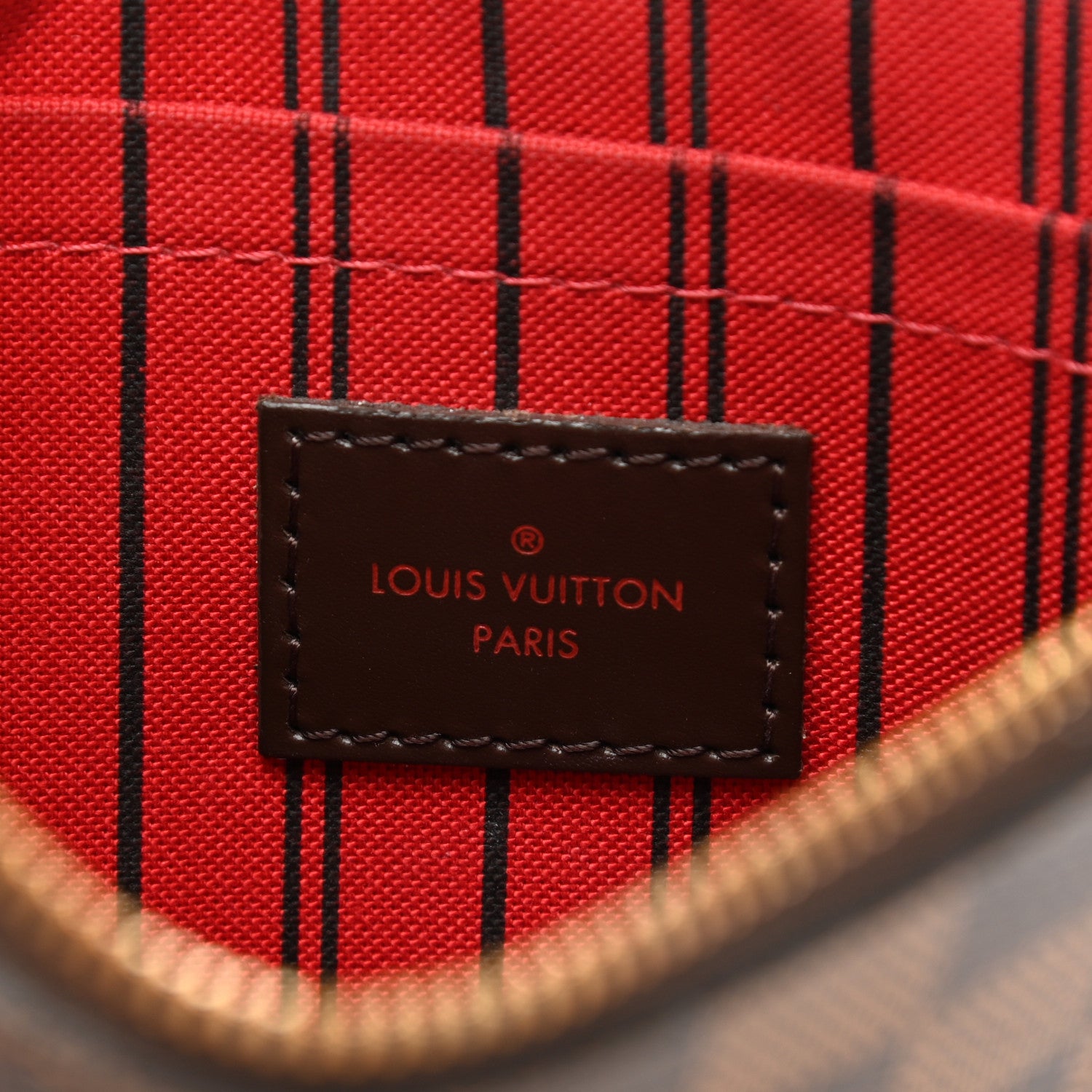 Louis Vuitton Damier Ebene Neverfull MM GM Pochette 6 of 10