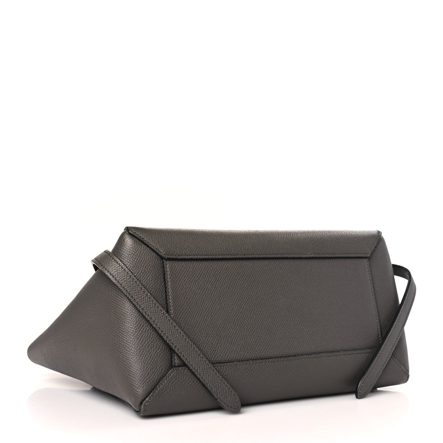Grained Calfskin Micro Belt Bag Grey