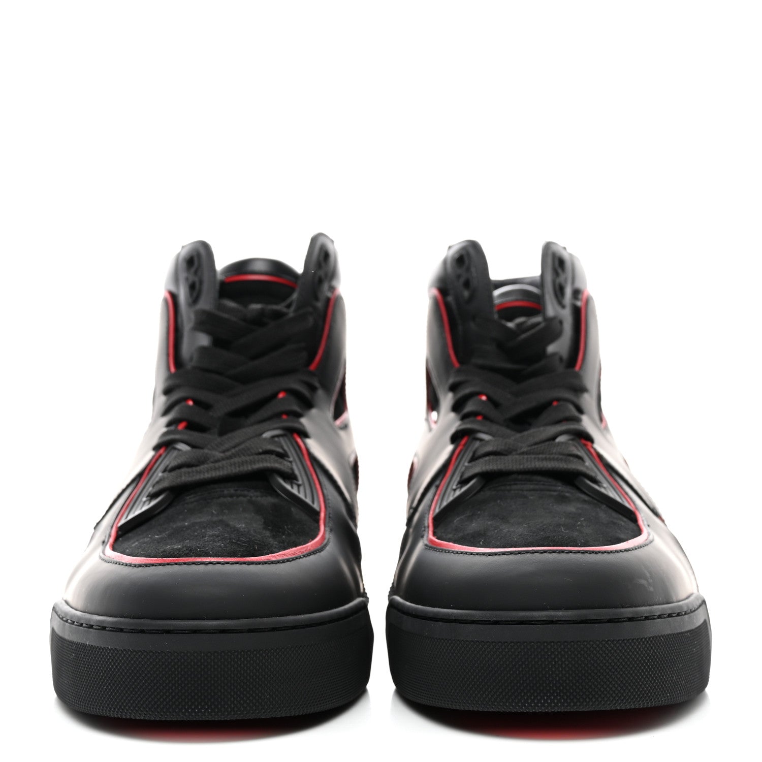 Christian Louboutin Calfskin Mens Flat Sneakers 43 Loubi Black 2 of 10