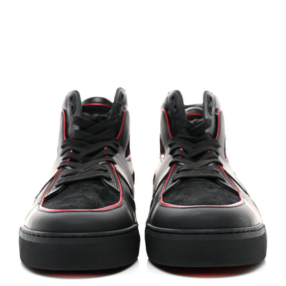 Christian Louboutin Calfskin Mens Flat Sneakers 43 Loubi Black 2 of 10