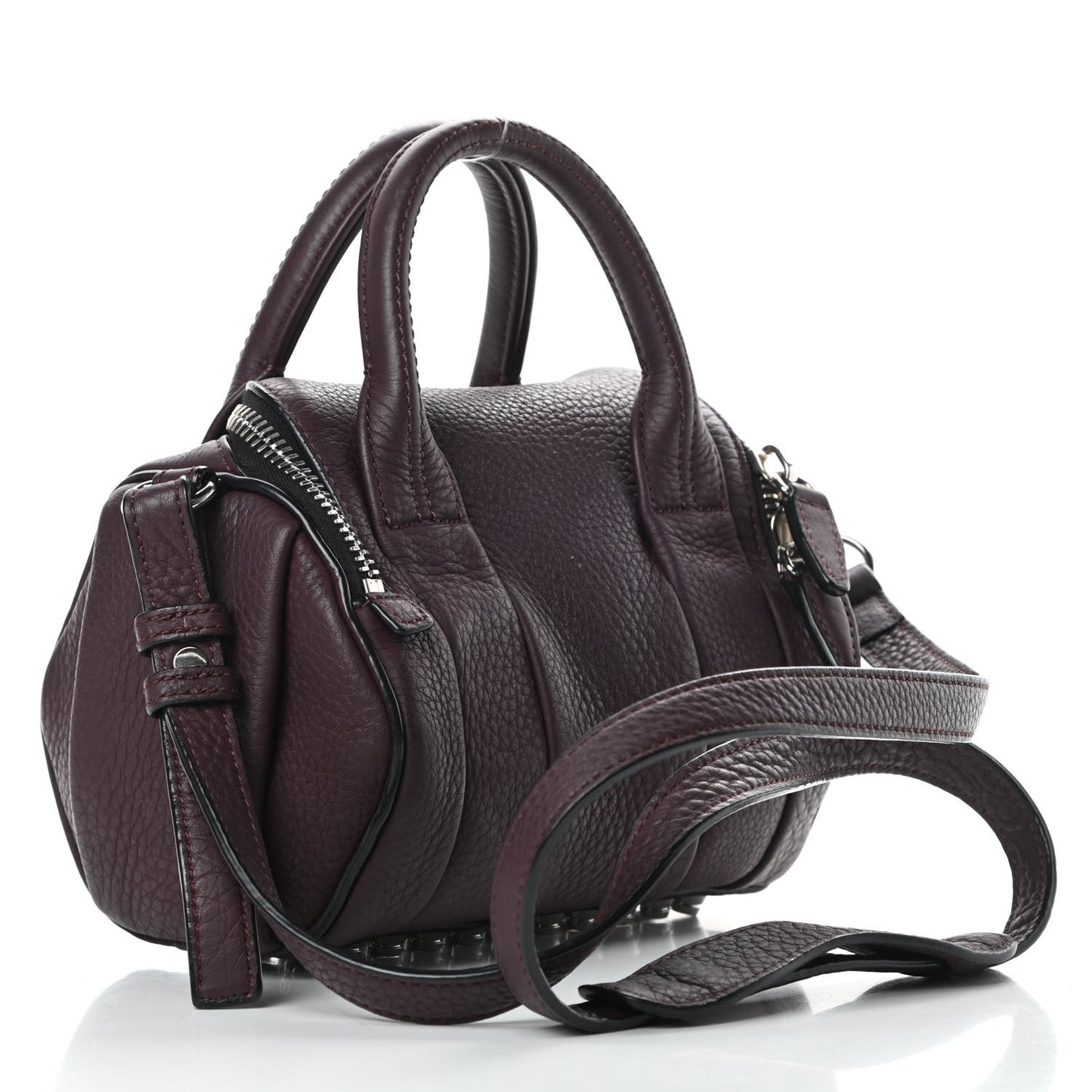 Pebbled Calfskin Mini Rockie Oxblood
