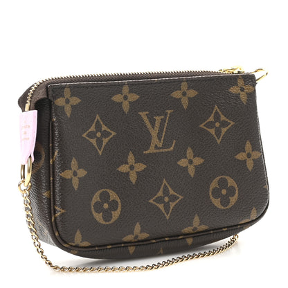 Louis Vuitton Monogram 2021 Christmas Animation Japanese Garden Mini Pochette Accessories Wisteria Pink 3 of 9